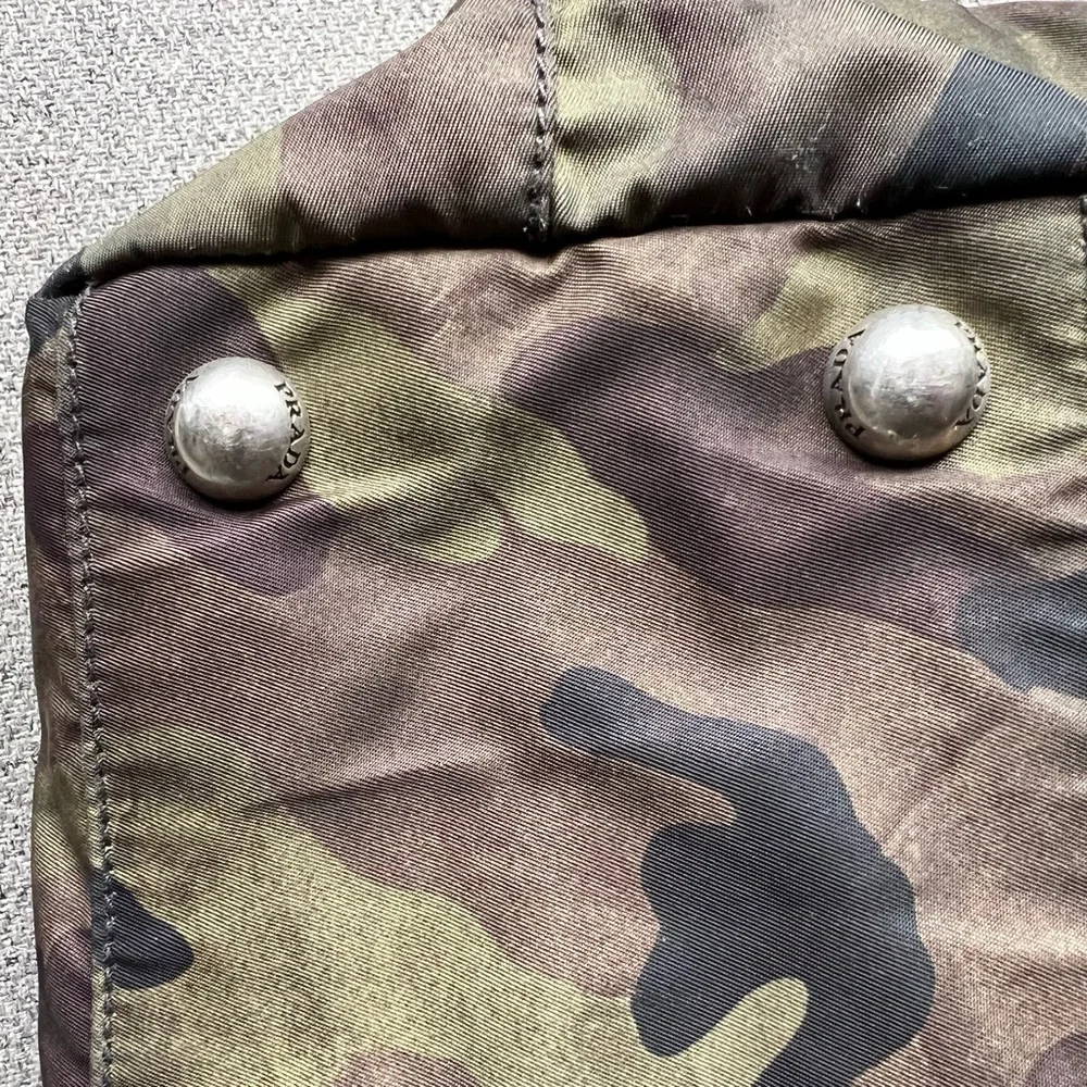 Prada Tessuto Nylon Camouflage print nylon shoulder tote bag - Picture 6 of 17